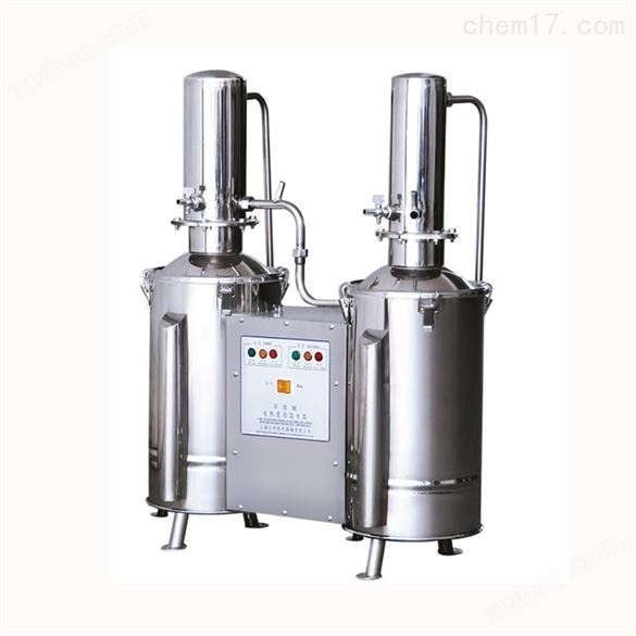 电热重蒸馏水器 不锈钢双塔式 上海新诺