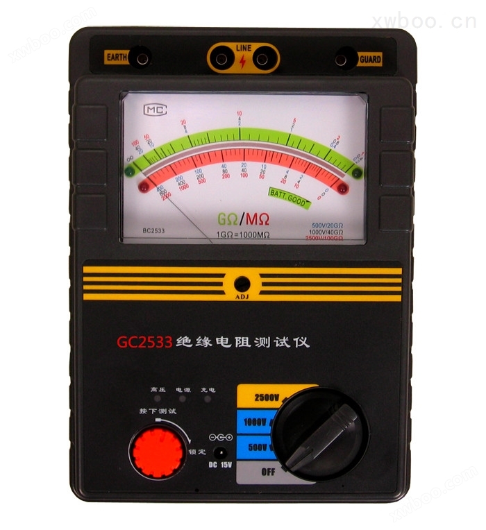 GC2533指针式绝缘电阻测试仪