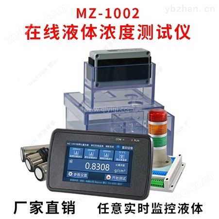 MZ-2001在线液体浓度，比重，密度检测仪在线折光浓度仪