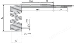 喷嘴电热圈（长方形发热线，1.3X2.3mm，型号：WRP12，德国WEMA GmbH公司）