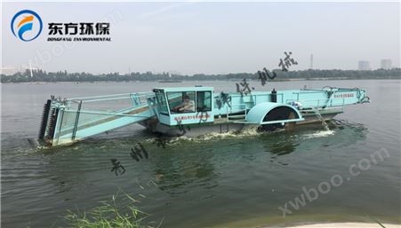 河北张家口洋河河务处购买的DFGC-110 型全自动割草船【工作视频】