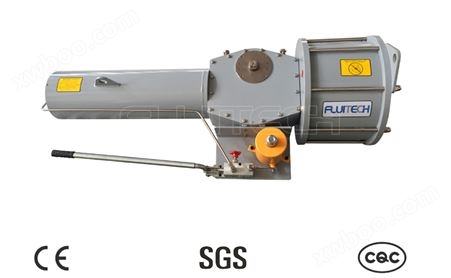 DRG-SR系列拨叉式气动执行器+液压手动