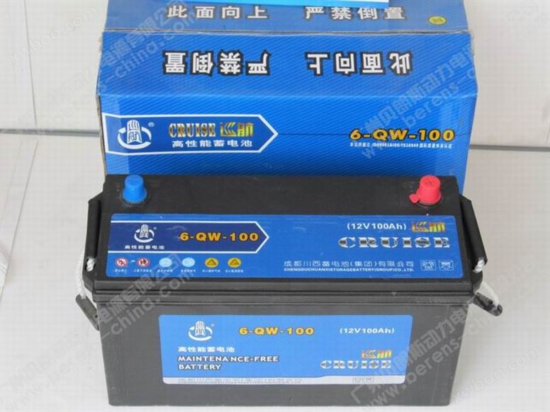 巡航汽车蓄电池6-QW-100MF/12V100AH