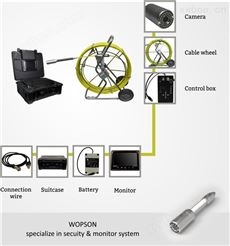 wopson华普森 视频检测设备 可视管道照相机 管道内可视检测器 地下管道内部检测器 排污管道内可视检测仪